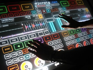 DJ touch screen